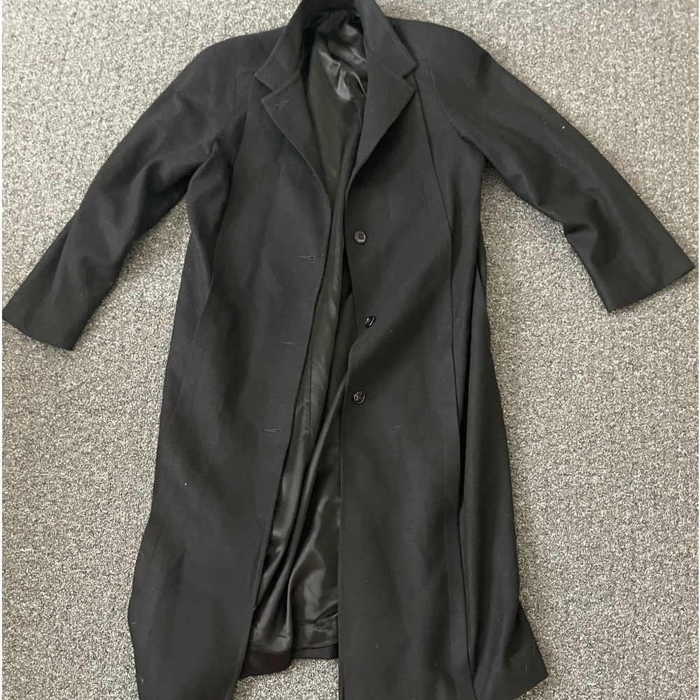 Hallbourne black trench coat